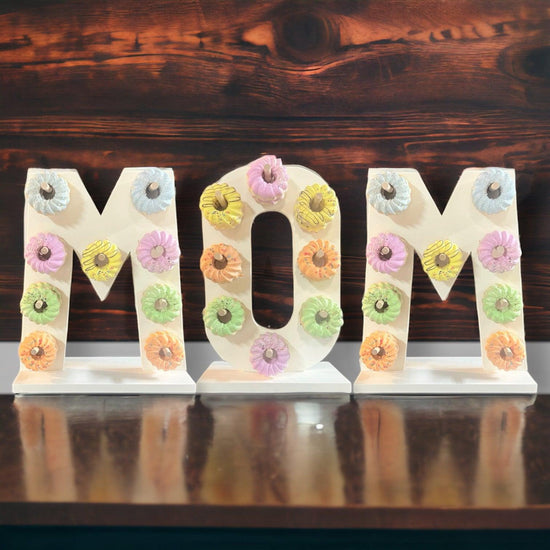 Donut Wall Personalized Mother's Birthday Party Dessert Stand - Décor Maniacs