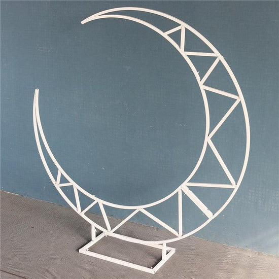 Crescent Half Moon Wedding Arch Backdrop - Décor Maniacs