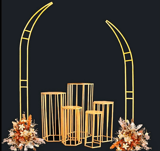 Wedding Arch Decoration Backdrop Stand 2-Piece - Décor Maniacs