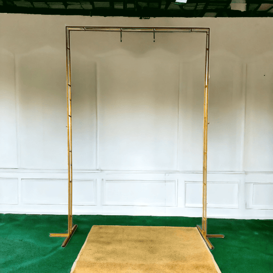 Gold Square Wedding Arch Backdrop Stand - Décor Maniacs