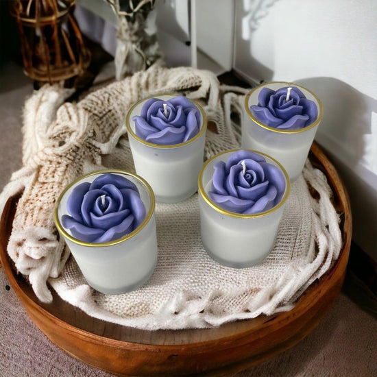 Lavender Scented Soy Wax Jar Glim Candle - Décor Maniacs