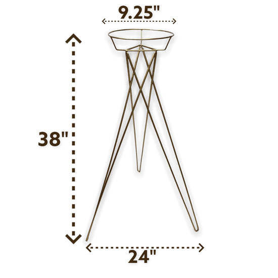 Tripod Tall Gold Wedding Centerpieces 2-Pack - Décor Maniacs