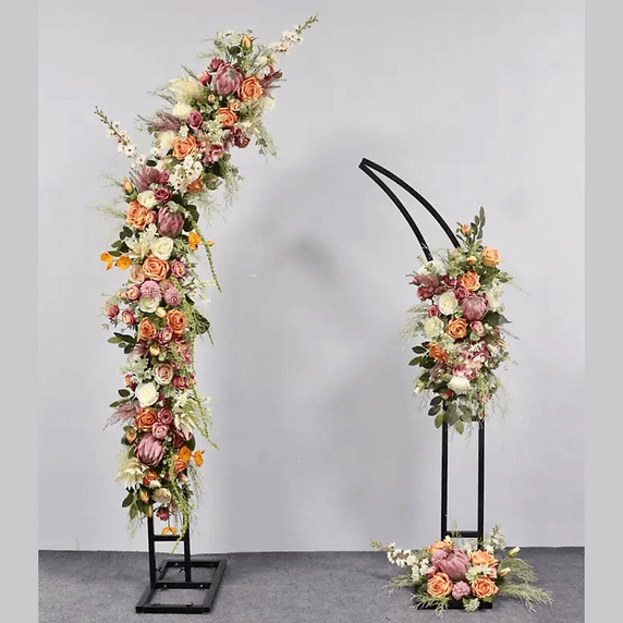 Wedding Arch Decoration Backdrop Stand 2-Piece - Décor Maniacs