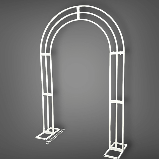 White Metal Wedding Arch Backdrop Decor Stand - Décor Maniacs