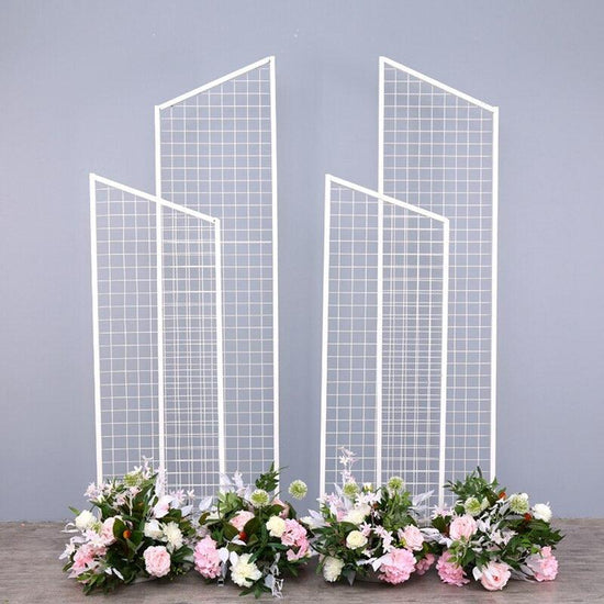 Rocket 4-Piece Geometric Grid Wedding Backdrop - Décor Maniacs