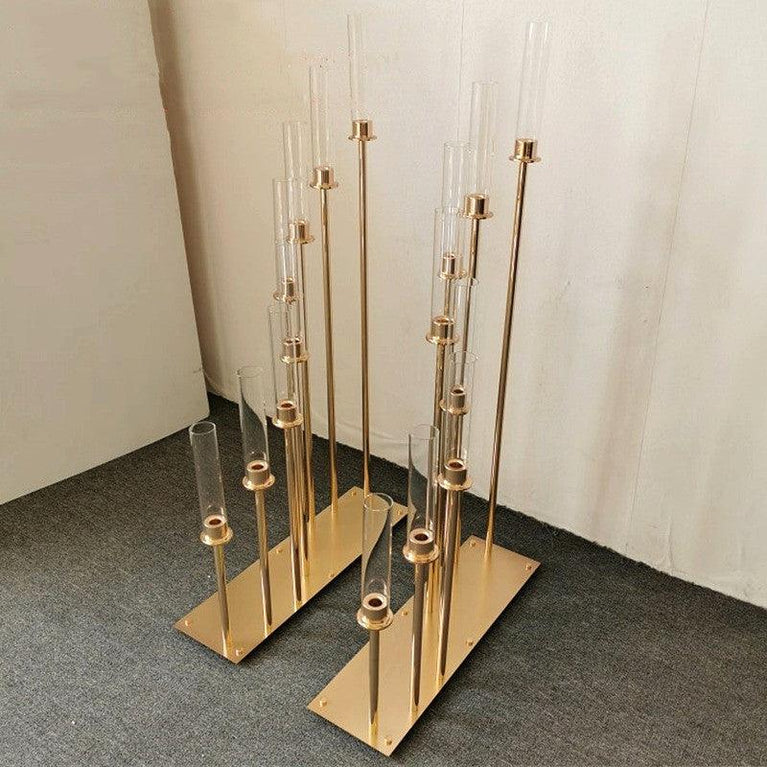 8-Arm Candelabra Wedding Centerpiece 2-Pack - Décor Maniacs