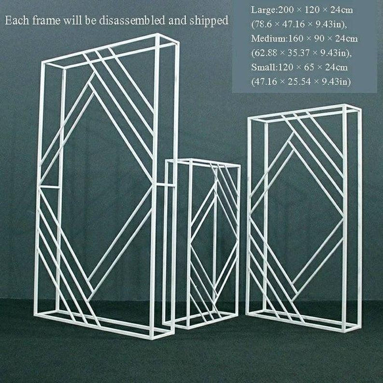 Geometric Square Prop Wedding Stage Backdrop - Décor Maniacs