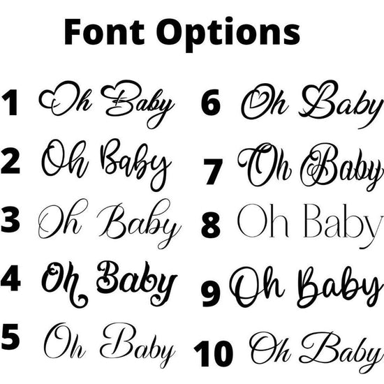 Custom Oh Baby Vinyl Backdrop Sign Sticker - Décor Maniacs