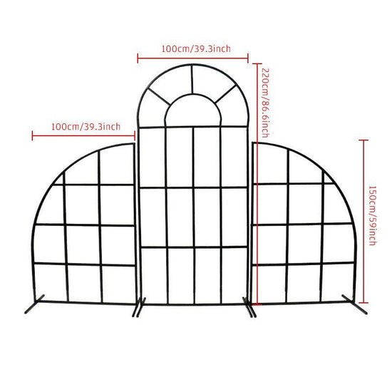 Wedding Backdrop Grid Arch Flower Stand - Décor Maniacs