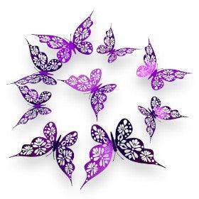 3D Butterflies Kids Bedroom Wall Decor 12pcs - Décor Maniacs