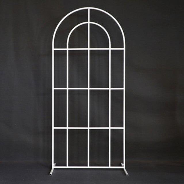 Wedding Grid Window Screen Arch Backdrop Stand - Décor Maniacs