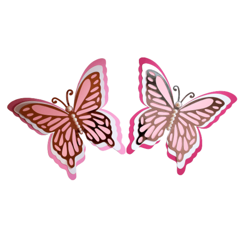 Large 3D Colorful Butterfly Wall Decor 5-Piece - Décor Maniacs