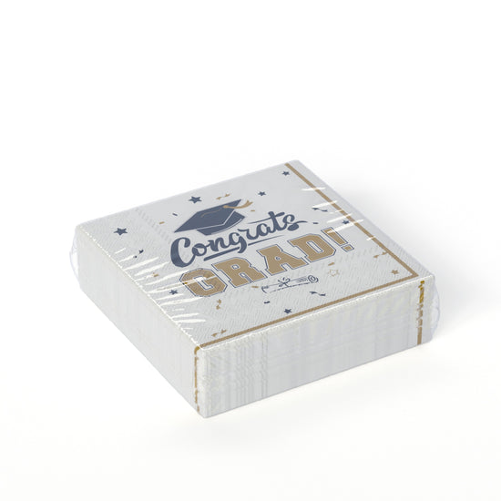 White/Gold Graduation Combo Pack | Service For 8