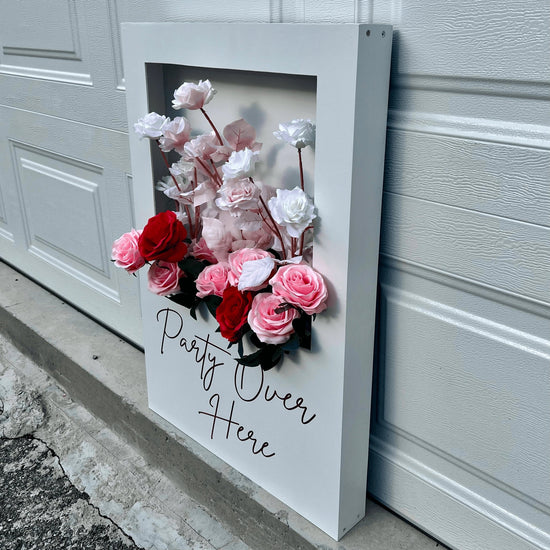 Personalized Wooden Flower Box Wedding Party Welcome Sign