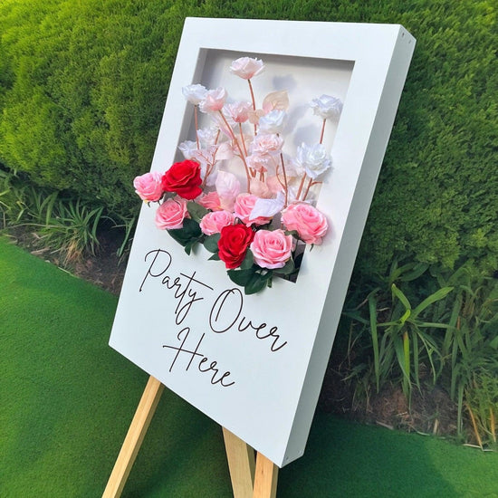 Personalized Wooden Flower Box Wedding Party Welcome Sign