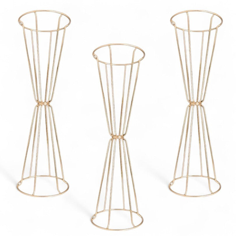 Piere Wedding Table Decor – Gold Reception Centerpiece Stand