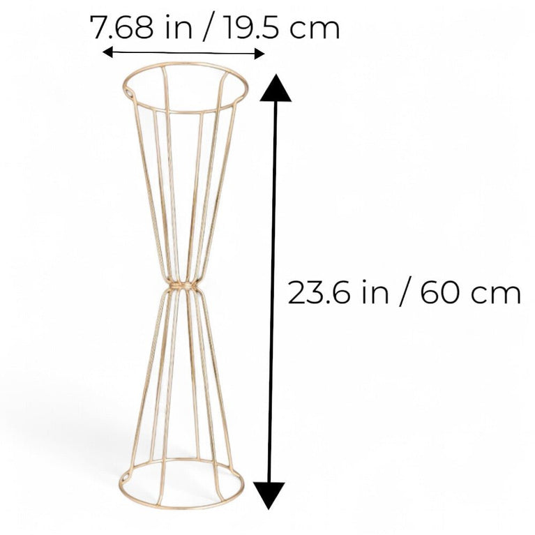 Piere Wedding Table Decor – Gold Reception Centerpiece Stand