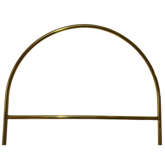 Shiny Gold Round Wedding Arch Metal Stand for Welcome Sign