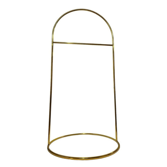 Shiny Gold Round Wedding Arch Metal Stand for Welcome Sign