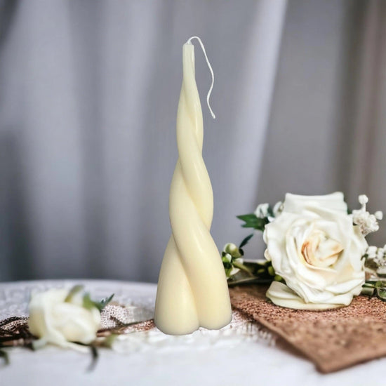 Tall Cone Twist Soy Scented Pillar Glim Candles